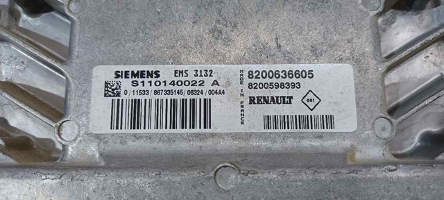 8200636605 RENAULT Блок управления двигателем купить в Житомир