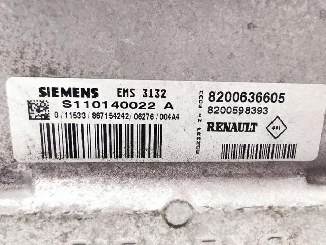 8200636605 RENAULT Модуль управления (ЭБУ) двигателем купить в Павлоград