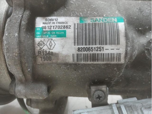 Compressor de ar condicionado para Nissan Note (E11,E11) (2006-2012) 1.5 dci k9k 8200651251