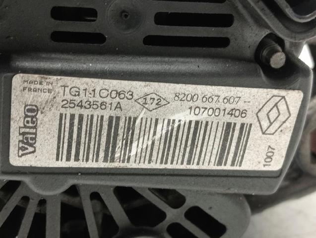 RENAULT 8200667607 Генератор в наличии Павлоград