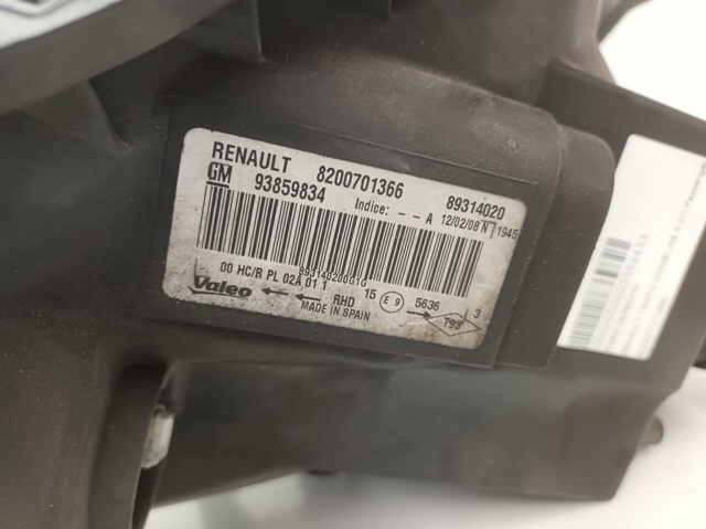 RENAULT 8200701366 Фара правая в наличии Тернополь