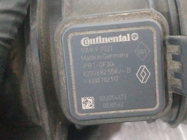 Sensor de fluxo (consumo) de ar, medidor de consumo M.A.F. - (Mass Airflow) 8200702517 RENAULT
