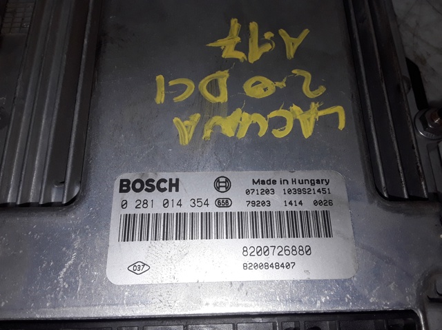 RENAULT 8200726880 Модуль управления (ЭБУ) двигателем в наличии Кривой Рог