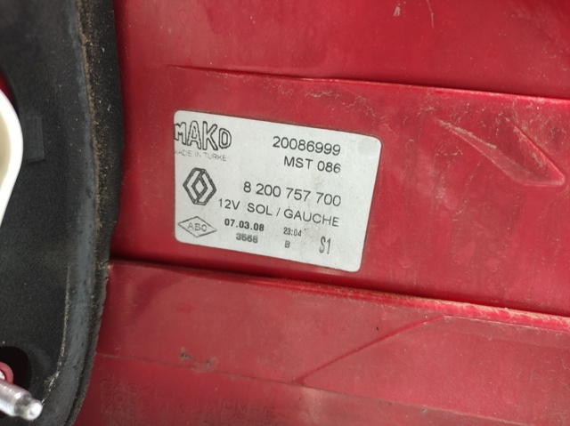 RENAULT 8200757700 Задний фонарь в наличии Киев