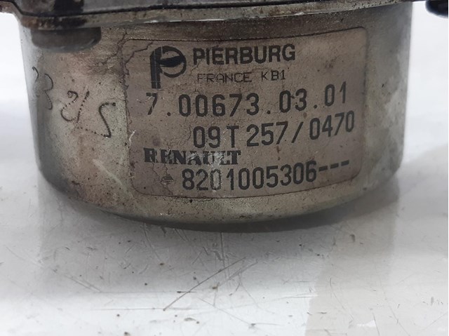 Depressor de freio / bomba de vácuo para Renault Megane III Fastback 1.5 dCi (BZ09, BZ0D) K9K836 8201005306B