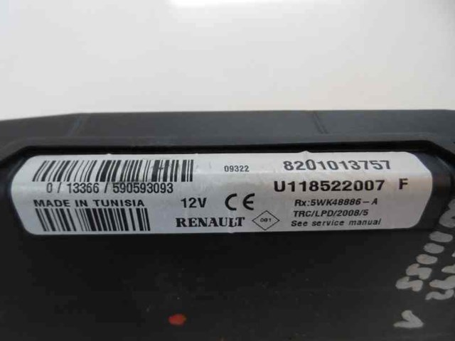 Unidade de conforto 8201013757 RENAULT