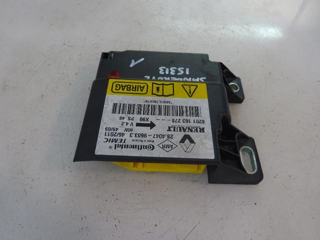 8201163278 RENAULT Модуль-процессор управления подушкой безопасности (ЭБУ AIRBAG) купить в Днепр