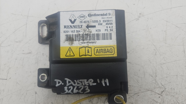 RENAULT 8201163304 Модуль-процессор управления подушкой безопасности (ЭБУ AIRBAG) в наличии Тернополь