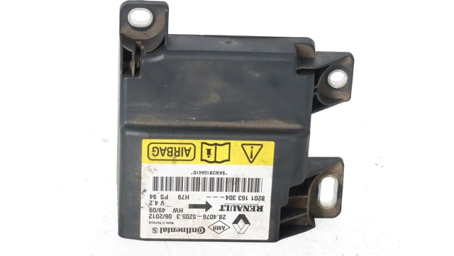 RENAULT 8201163304 Модуль-процессор управления подушкой безопасности (ЭБУ AIRBAG) в наличии Ужгород