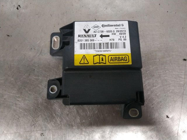 RENAULT 8201385569 Модуль-процессор управления подушкой безопасности (ЭБУ AIRBAG) в наличии Винница