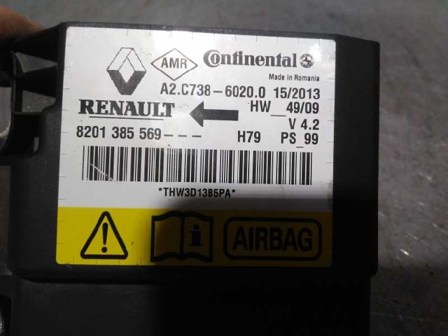 RENAULT 8201385569 Модуль-процессор управления подушкой безопасности (ЭБУ AIRBAG) в наличии Хмельницкий
