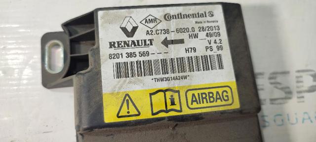 8201385569 RENAULT Модуль-процессор управления подушкой безопасности (ЭБУ AIRBAG) купить в Одесса