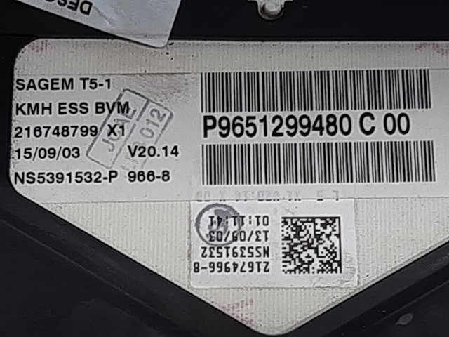 821165 PEUGEOT Панель салона передняя "торпедо" купить в Чернигов