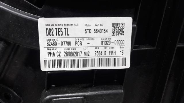 HYUNDAI 82481D7010 Механизм стеклоподъемника двери передней правой в наличии Львов