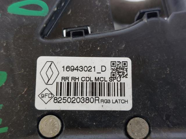 RENAULT 825023014R Замок двери задней правой в наличии Черкассы