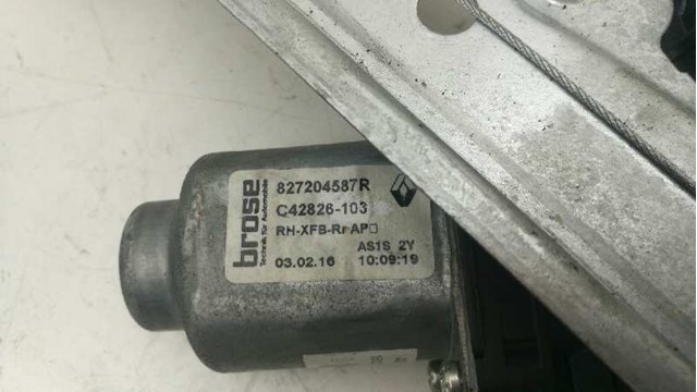 RENAULT 827204587R Механизм стеклоподъемника двери задней правой в наличии Харьков