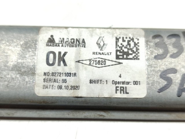RENAULT 827211031R Механизм стеклоподъемника двери задней левой в наличии Ирпень