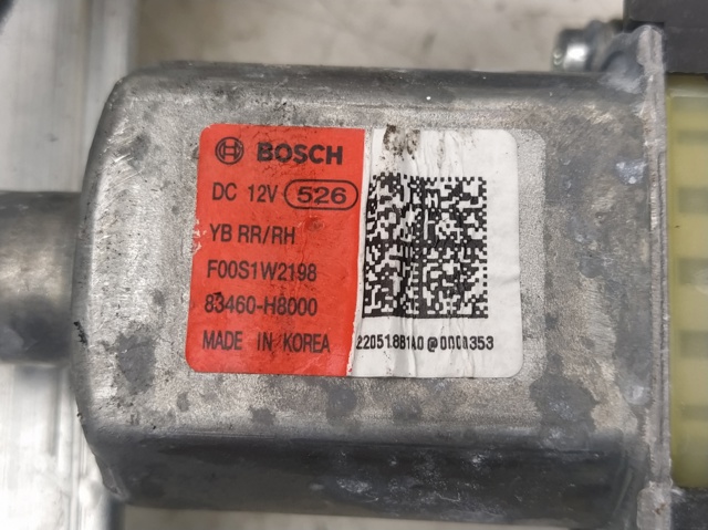 HYUNDAI 83460H8000 Мотор стеклоподъемника двери задней правой в наличии Одесса