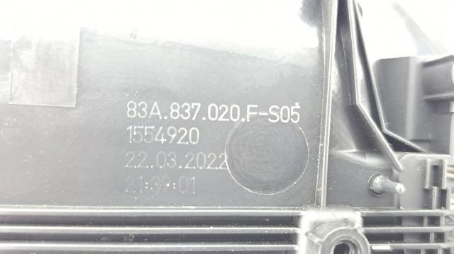 83A837020G4PK VAG Ручка двери задней внутренняя правая купить в Хмельницкий