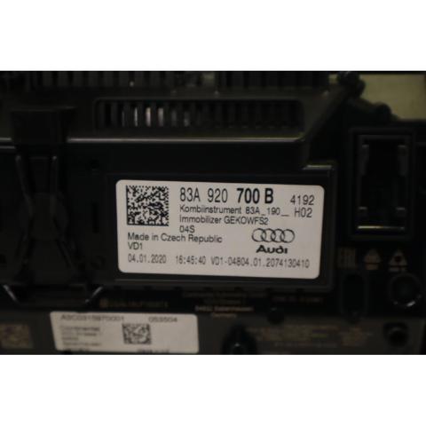 83A920700B Приборная доска (щиток приборов) купить Харьков