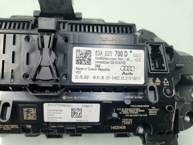 83A920700D VAG Приборная доска (щиток приборов) купить в Павлоград