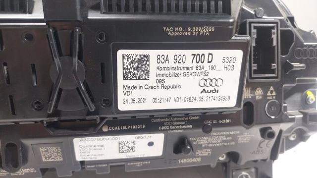 83A920700D Панель приборов купить Полтава