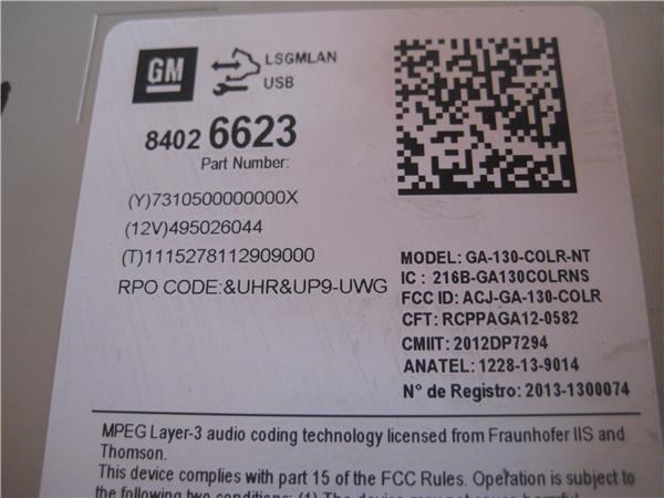 OPEL 84026623 Магнитола (радио AM/FM) в наличии Черновцы