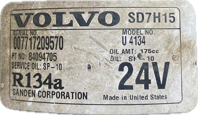 84094705 VOLVO Компрессор кондиционера купить в Сумы
