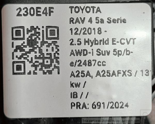 Anel AIRBAG de contato, cabo plano do volante Toyota RAV4 5 A5