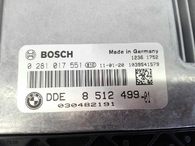 8512499 BMW Блок управления двигателем купить в Львов
