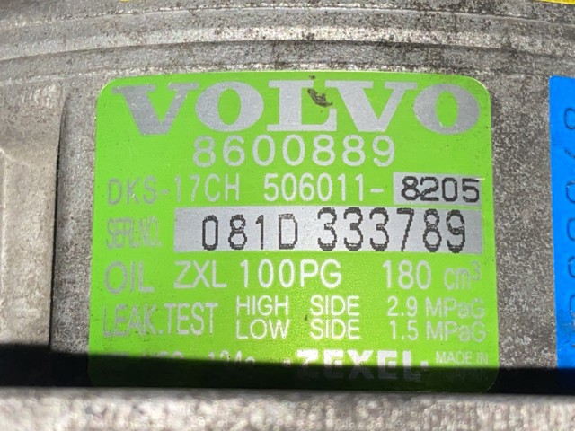VOLVO 8600889 Компрессор кондиционера в наличии Павлоград