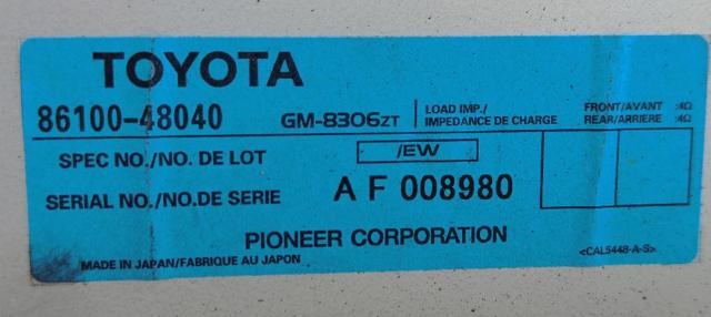 TOYOTA 8610048040 в наличии Павлоград