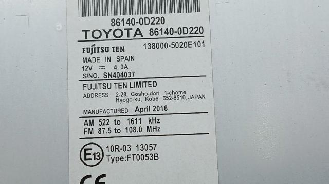 861400D220 TOYOTA Дисплей многофункциональный купить в Николаев