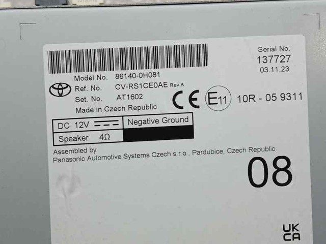 861400H081 TOYOTA купить в Украина