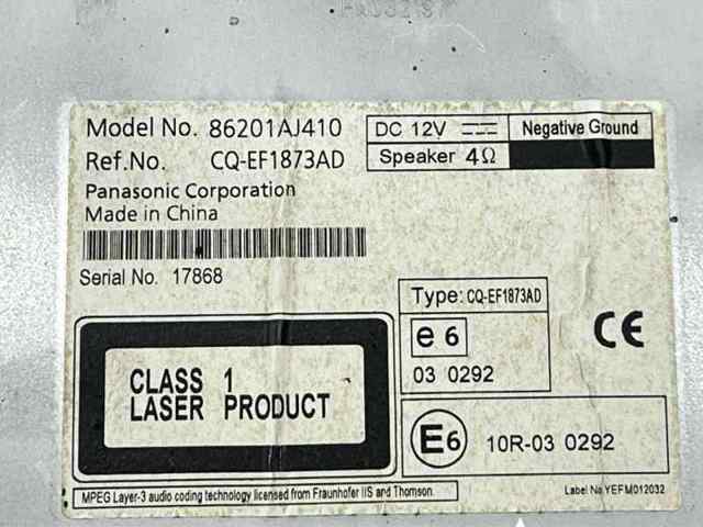 SUBARU 86201AJ410 в наличии Львов
