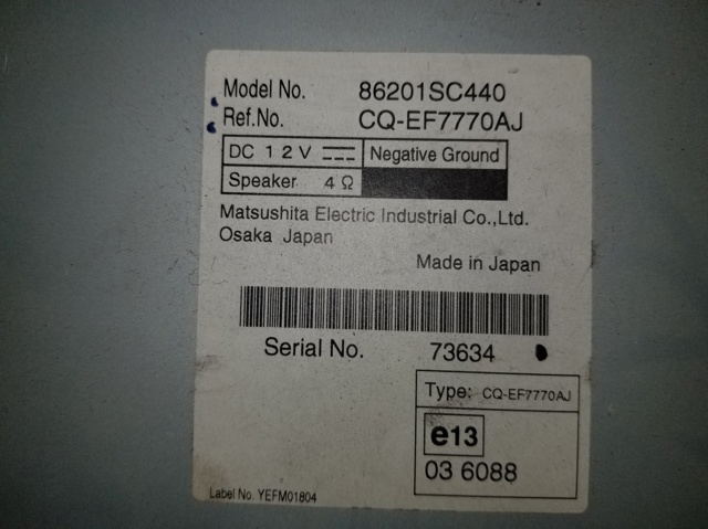 86201SC440 SUBARU купить в Житомир