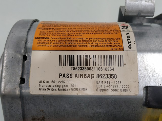 8623350 VOLVO Подушка безопасности (AIRBAG) пассажирская купить в Житомир