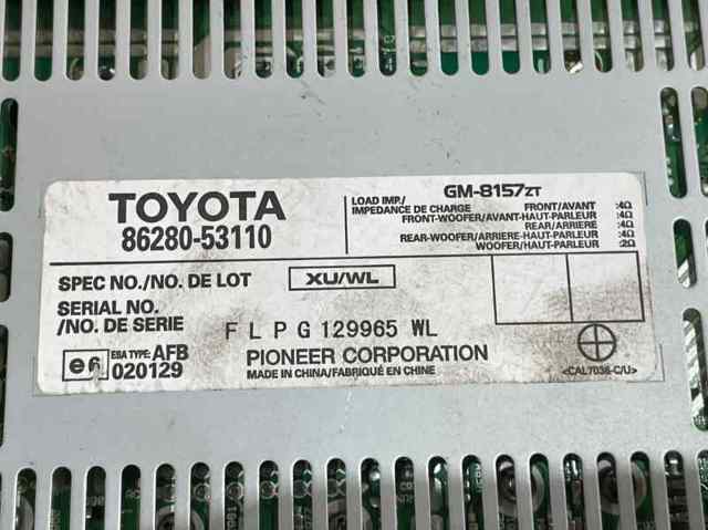 TOYOTA 8628053110 Усилитель звука аудиосистемы в наличии Полтава