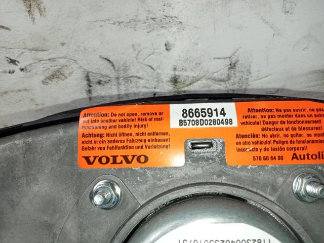VOLVO 8665914 Подушка безопасности водителя в наличии Житомир