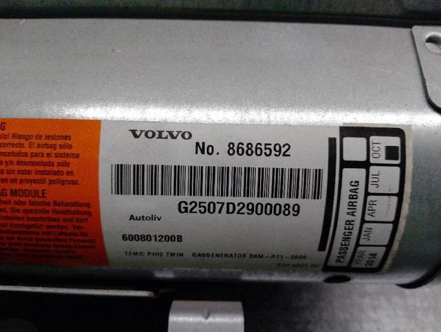 VOLVO 8686592 Подушка безопасности пассажира в наличии Украина