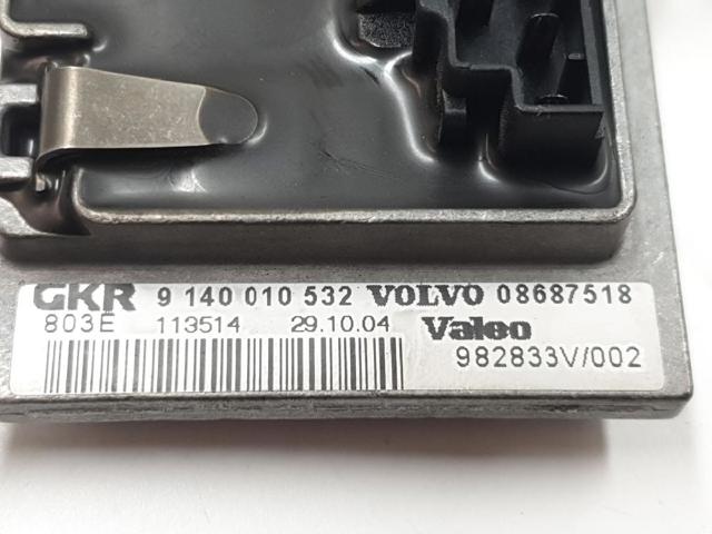 8687518 VOLVO Резистор (сопротивление) вентилятора печки (отопителя салона) задний купить в Украина