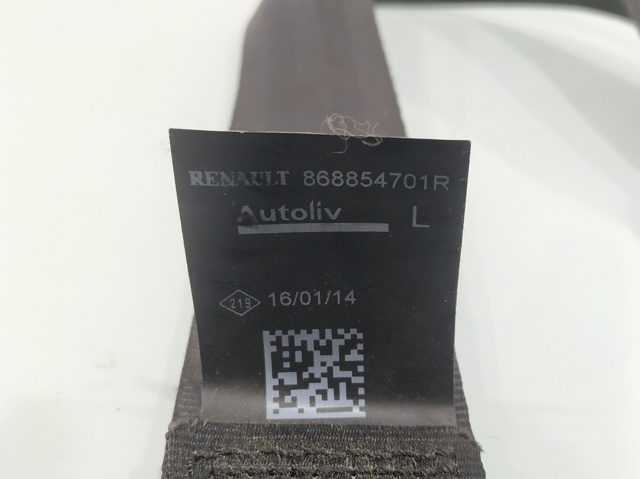 RENAULT 868854701R Ремень безопасности передний левый в наличии Львов