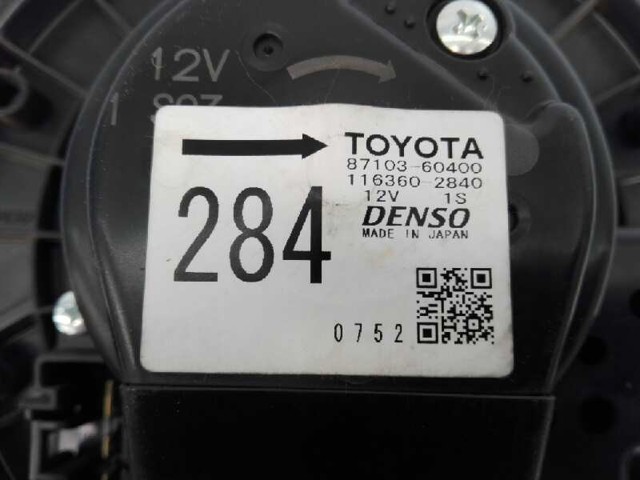 Motor de ventilador de forno (de aquecedor de salão) Toyota Land Cruiser J150
