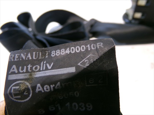 RENAULT 888400010R Ремень безопасности задний в наличии Житомир