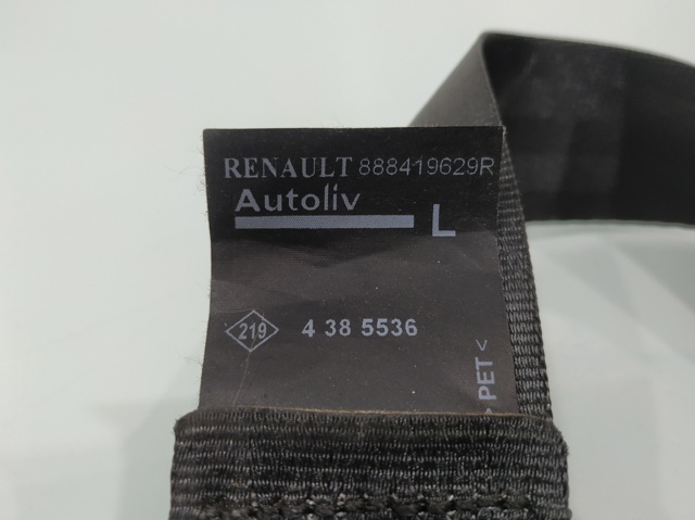 RENAULT 888419629R Ремень безопасности задний левый в наличии Каменское