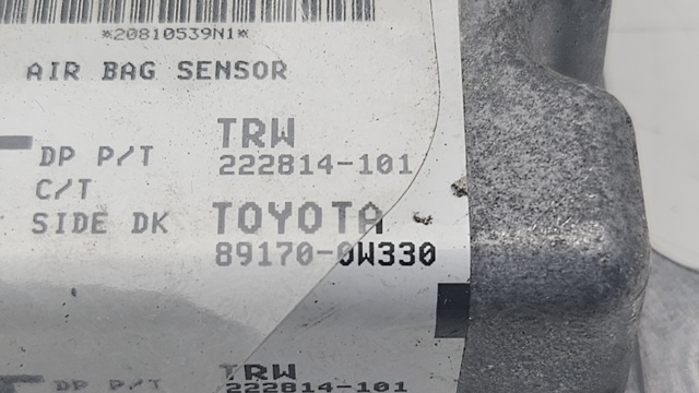 891700W330 TOYOTA Модуль-процессор управления подушкой безопасности (ЭБУ AIRBAG) купить в Харьков