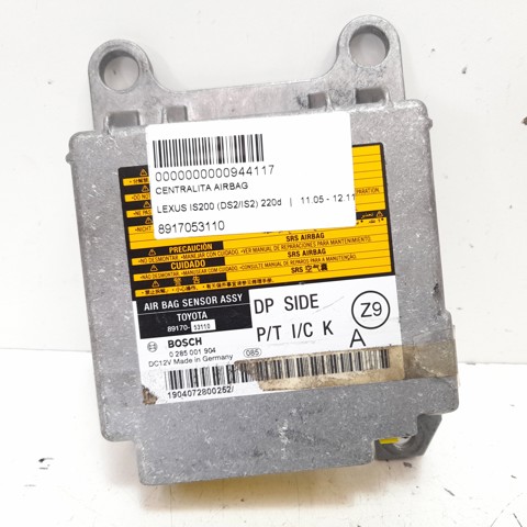 8917053110 TOYOTA Модуль-процессор управления подушкой безопасности (ЭБУ AIRBAG) купить в Ровно