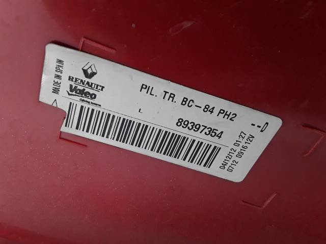 RENAULT 89397354 Фонарь задний левый в наличии Полтава