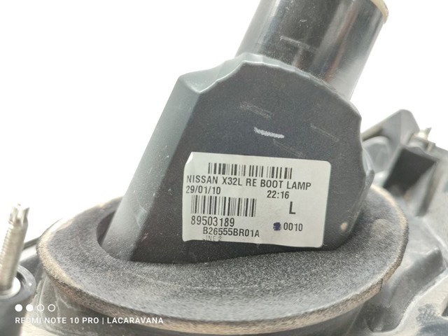 NISSAN 89503189 Фонарь задний левый внутренний в наличии Павлоград