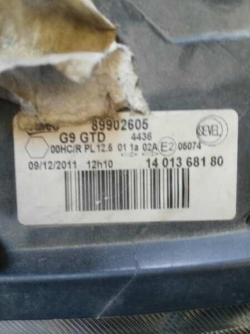 89902605 PEUGEOT Фара левая купить в Чернигов